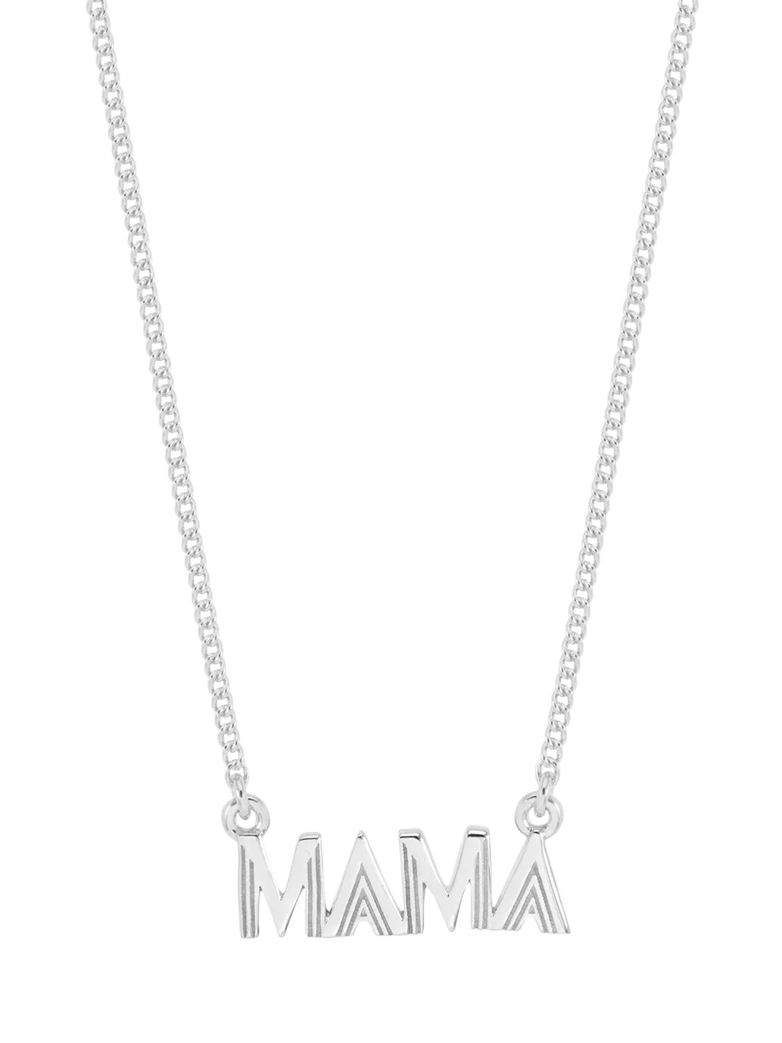 Rachel Jackson London Mama pendant necklace silver, imported from the UK