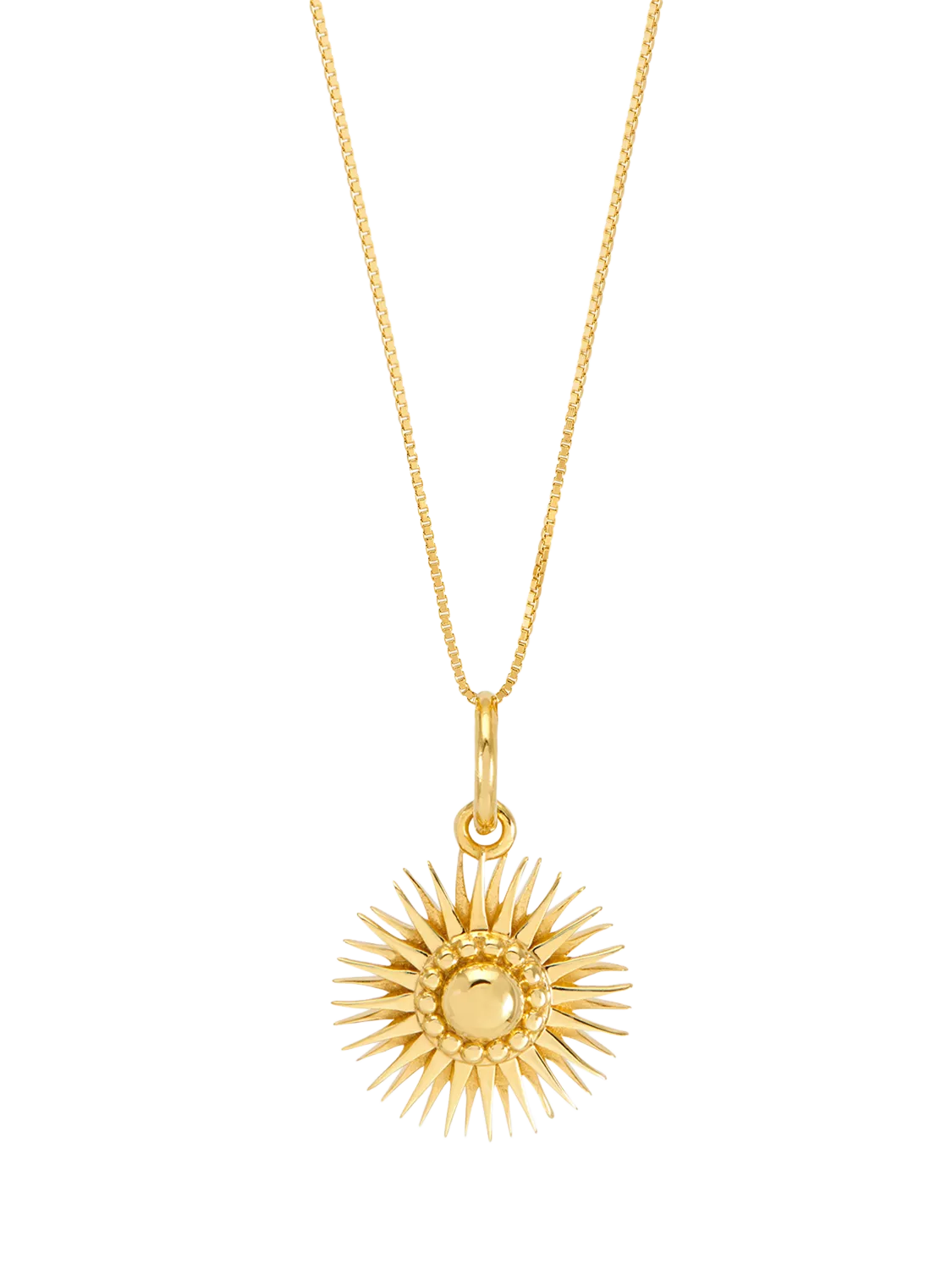 Rachel Jackson London Mini Electric Goddess Pendant Necklace Gold - British product
