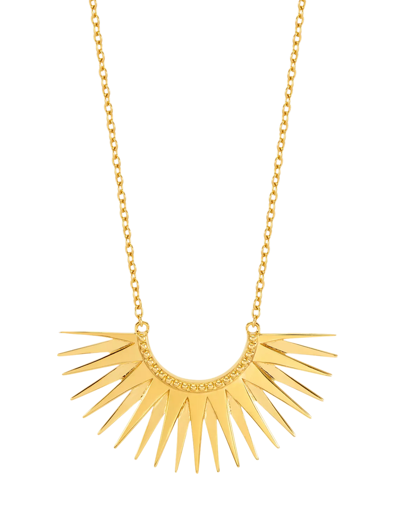 Rachel Jackson London rising sun pendant necklace gold plated - British product