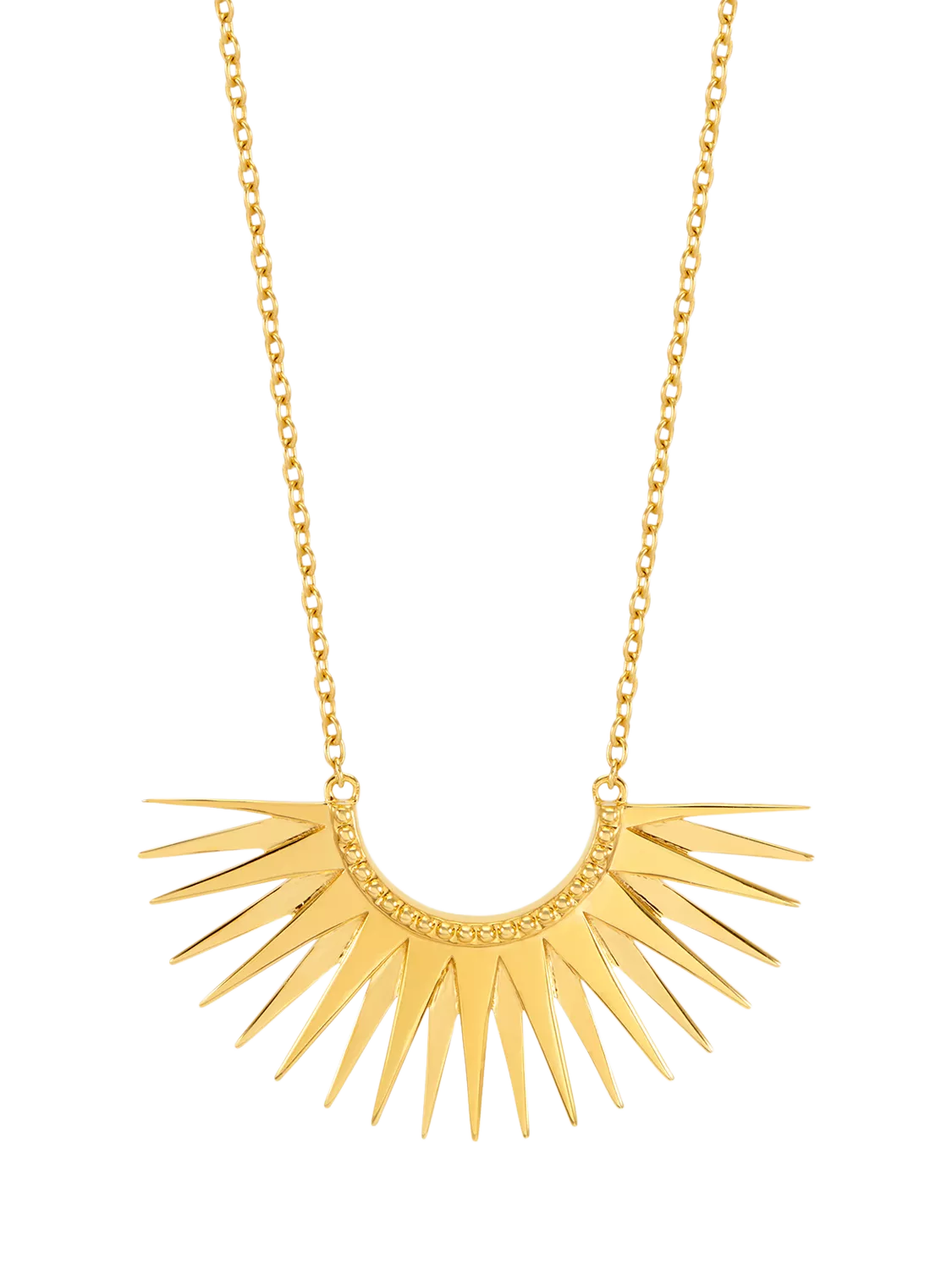 Rachel Jackson London rising sun pendant necklace gold plated - British product