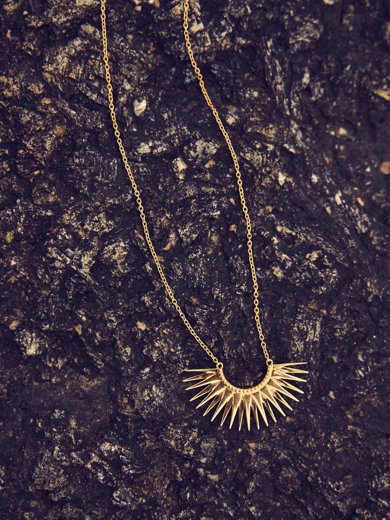Rachel Jackson London rising sun pendant necklace gold plated - British product