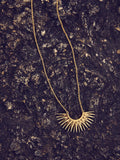 Rachel Jackson London rising sun pendant necklace gold plated - British product