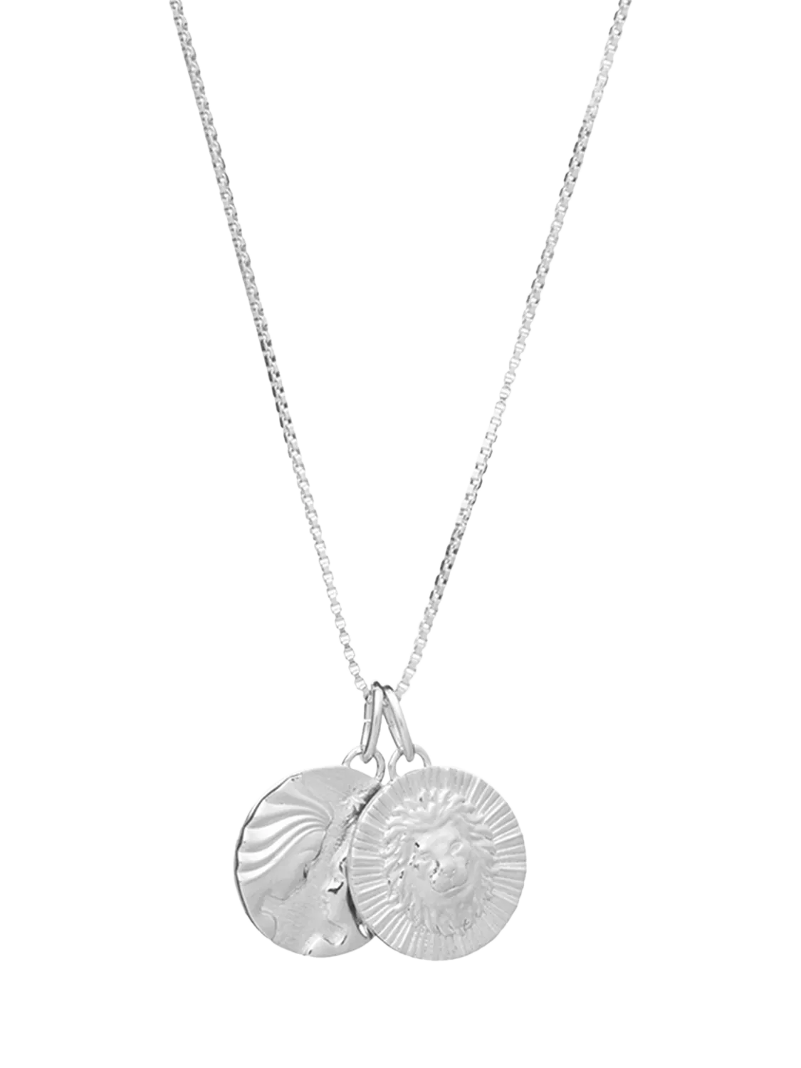 Rachel Jackson London zodiac art coin duo pendant necklace, UK version