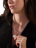 Rachel Jackson London zodiac art coin duo pendant necklace, UK version