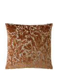 William Morris Compton velvet cushion burnt orange 50cm (British brand)