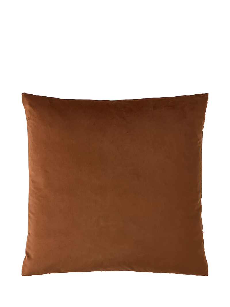 William Morris Compton velvet cushion burnt orange 50cm (British brand)