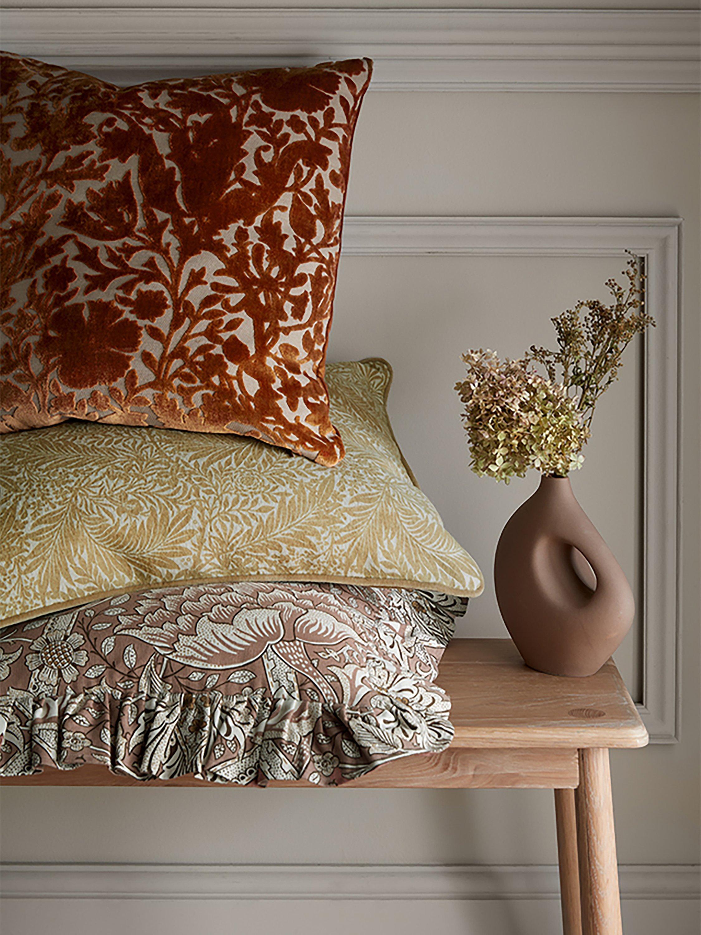 William Morris At Home Windrush cushion terracotta 45x45cm, imported from the UK