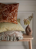 William Morris At Home Windrush cushion terracotta 45x45cm, imported from the UK