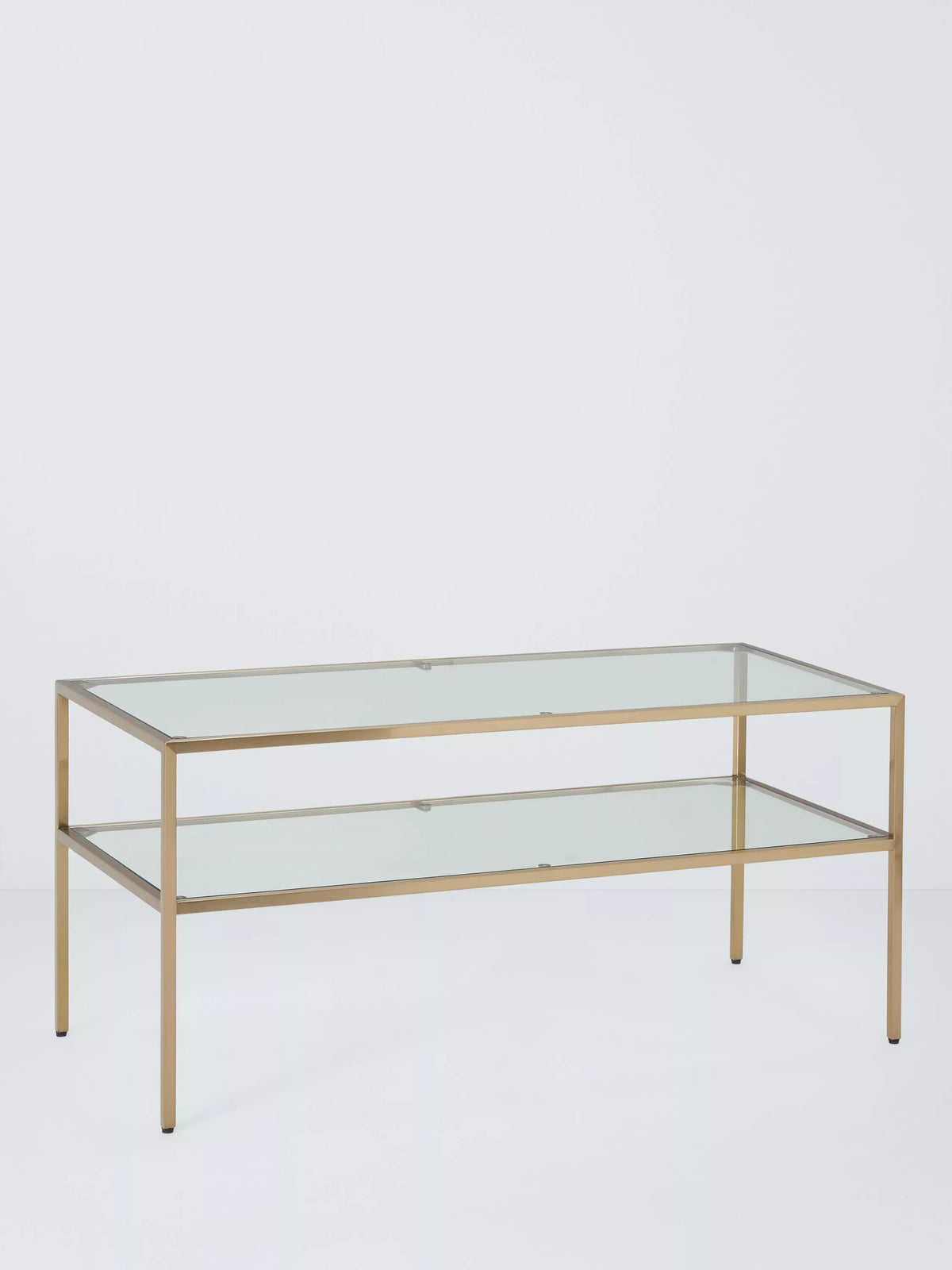 John Lewis Langham coffee table brass rectangular (British brand)