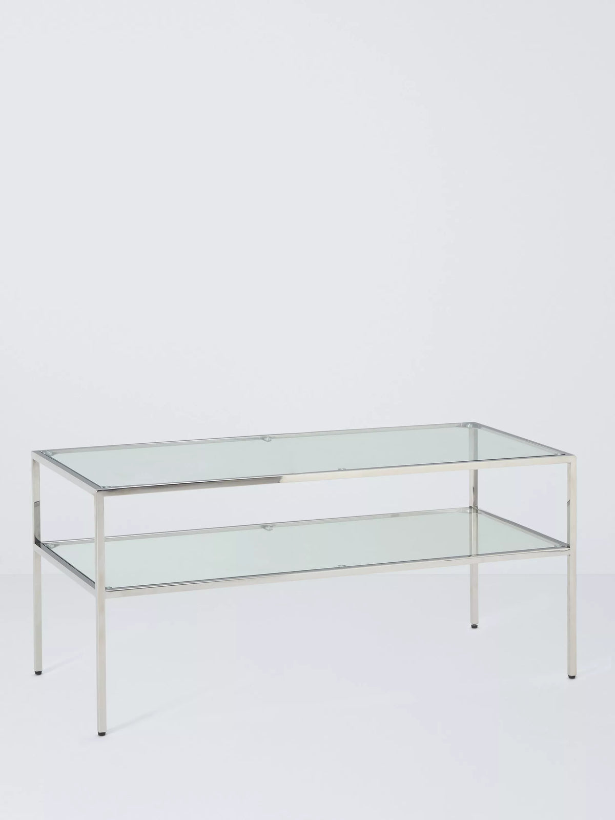John Lewis Langham glass coffee table chrome 100x45 cm (British brand)