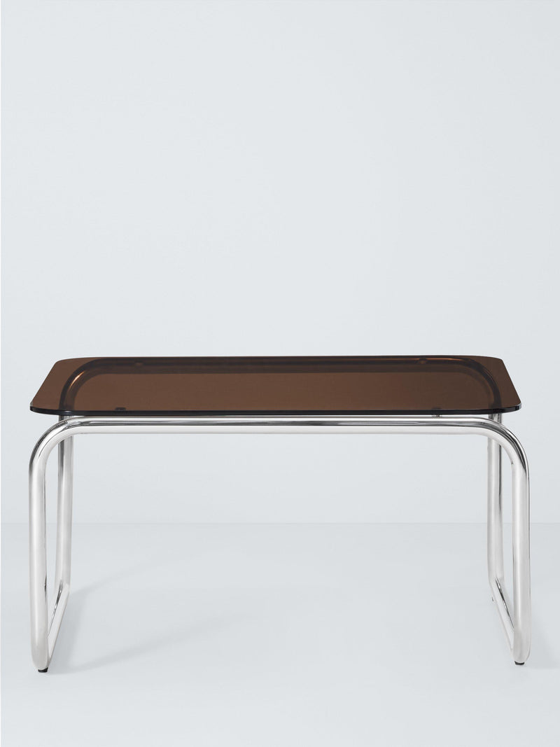 John Lewis Retro Glass Coffee Table Amber, British brand