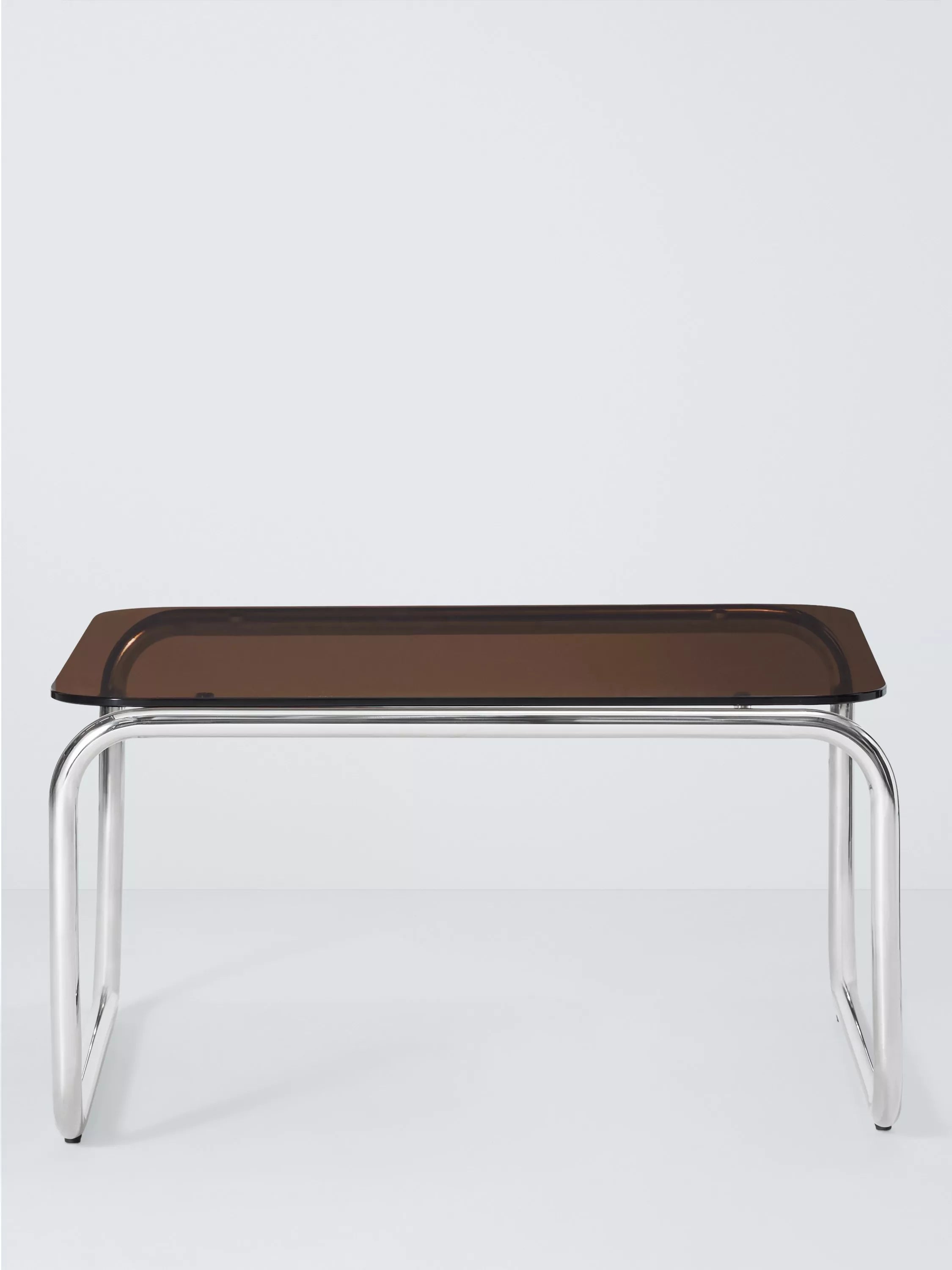 John Lewis Retro Glass Coffee Table Amber, British brand