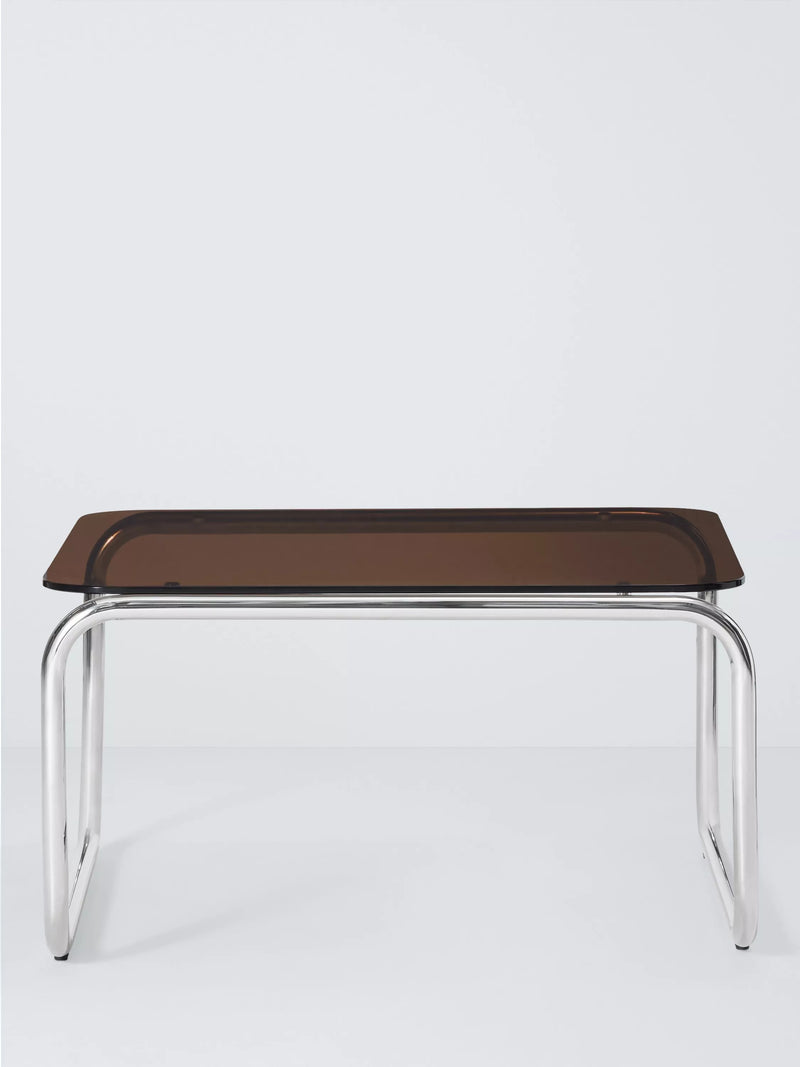 John Lewis Retro Glass Coffee Table Amber, British brand