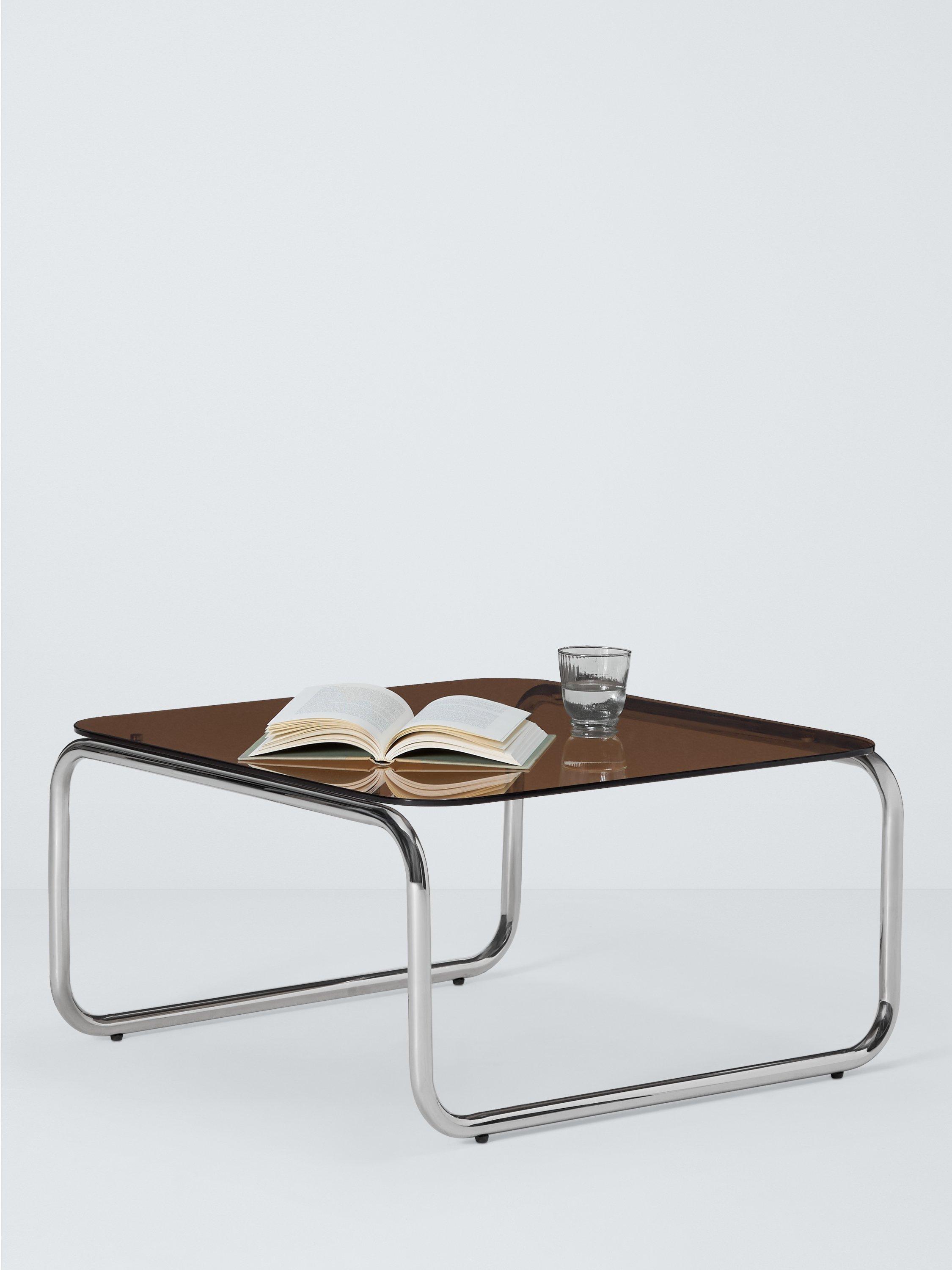 John Lewis Retro Glass Coffee Table Amber, British brand