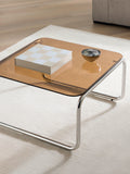 John Lewis Retro Glass Coffee Table Amber, British brand