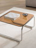 John Lewis Retro Glass Coffee Table Amber, British brand