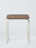 John Lewis Retro Glass Side Table Amber 44cm, imported from the UK