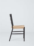 John Lewis Reed black dining chair with paper cord seat - British product