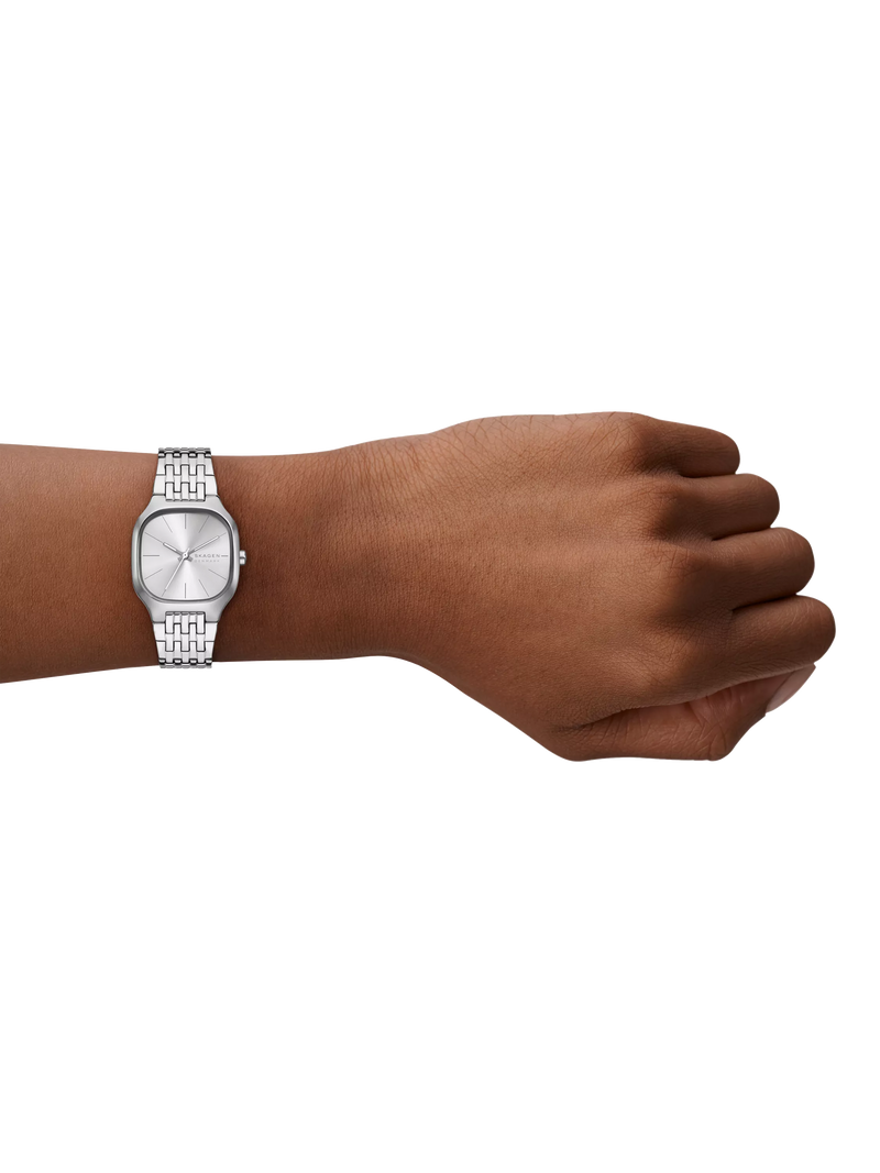 Skagen Mellum Lille women's silver stainless steel watch, imported from the UK