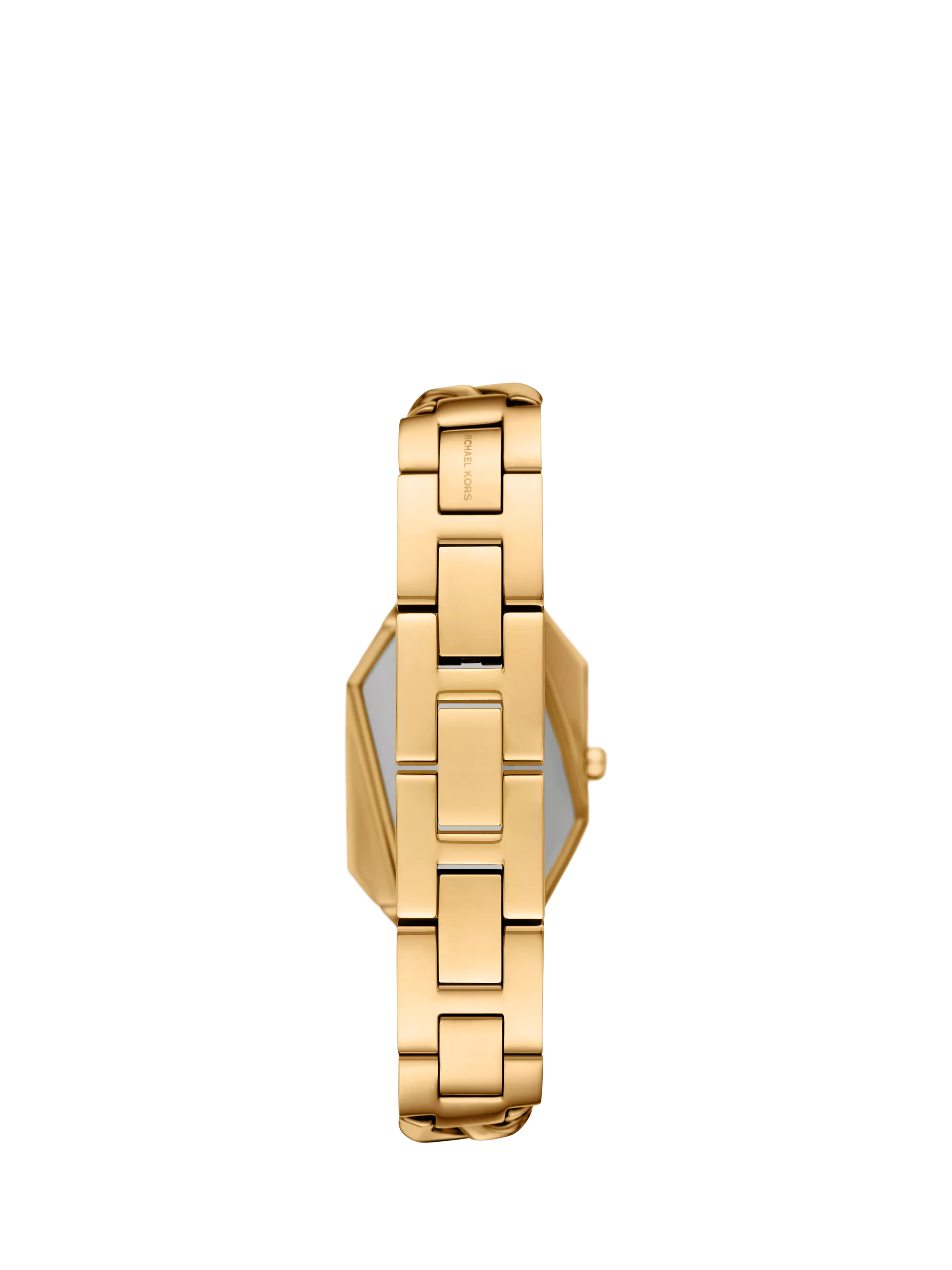 Michael Kors women's Suri asymmetrical case gold watch - British product