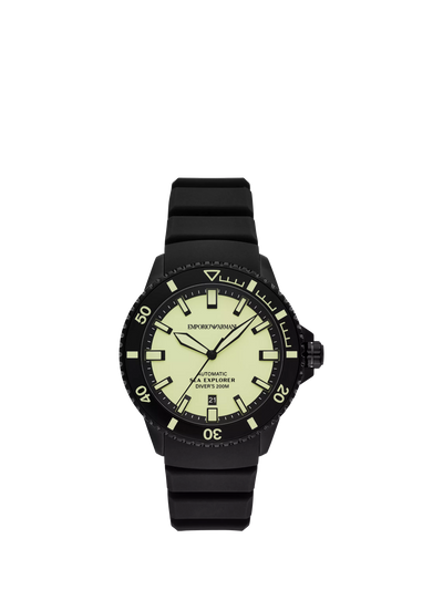 John Lewis Emporio Armani Sea Explorer Automatic Diver's Watch 42.5mm- Buy online at McGrocer