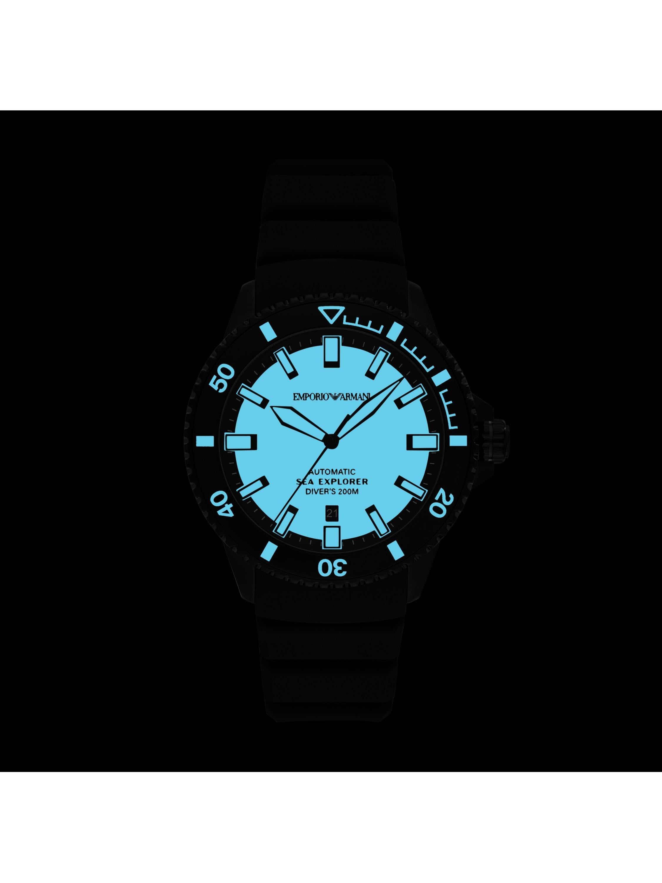 Emporio Armani Sea Explorer automatic diver watch 42.5mm (British brand)