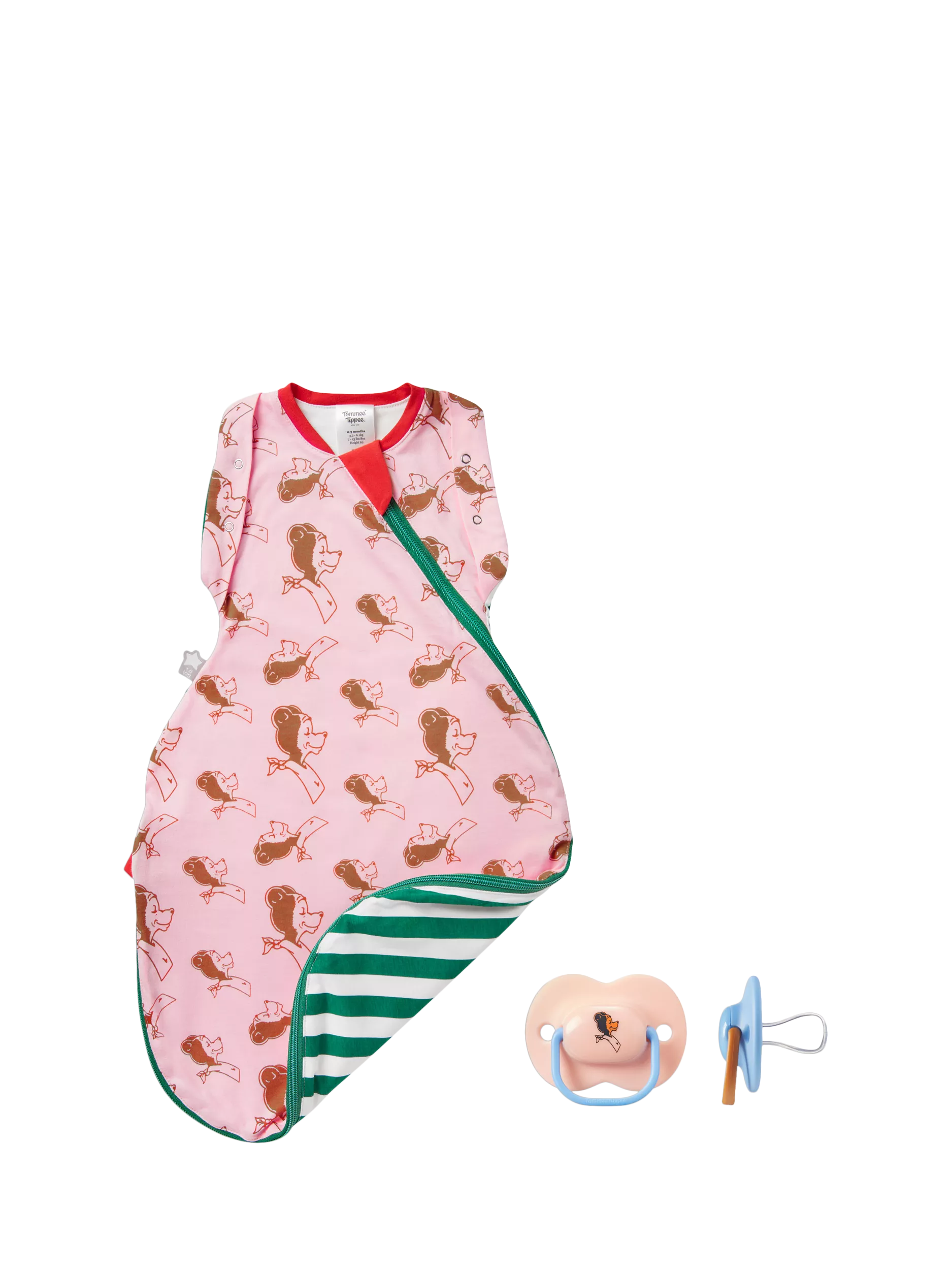 Tommee Tippee soother and swaddle gift set, imported from the UK