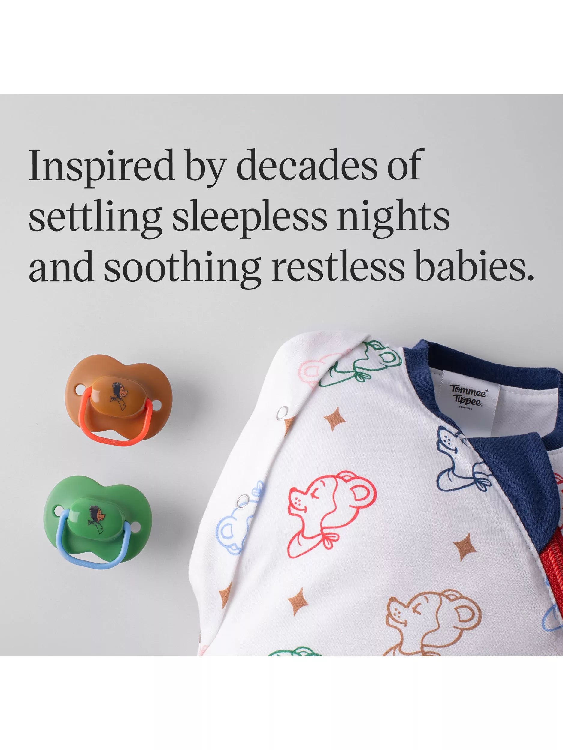Tommee Tippee soother and swaddle gift set, imported from the UK