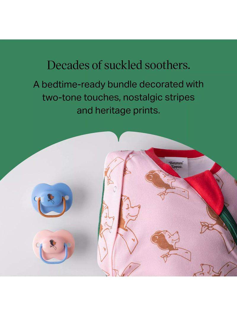 Tommee Tippee soother and swaddle gift set, imported from the UK