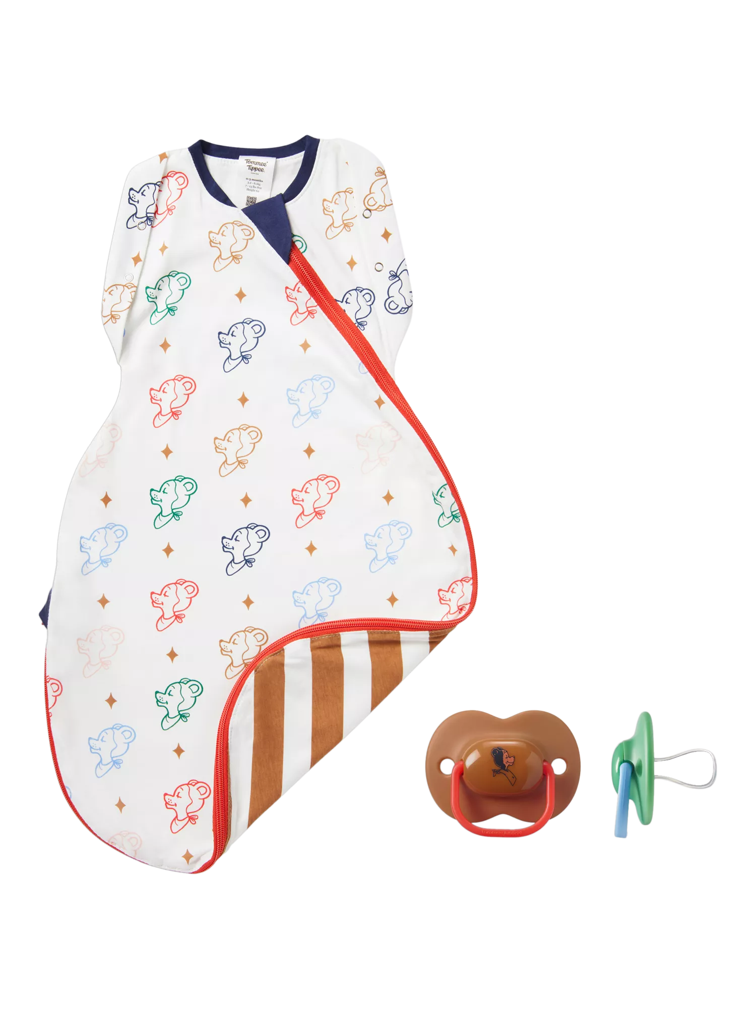 Tommee Tippee Heritage baby gift set soother and swaddle, imported from the UK