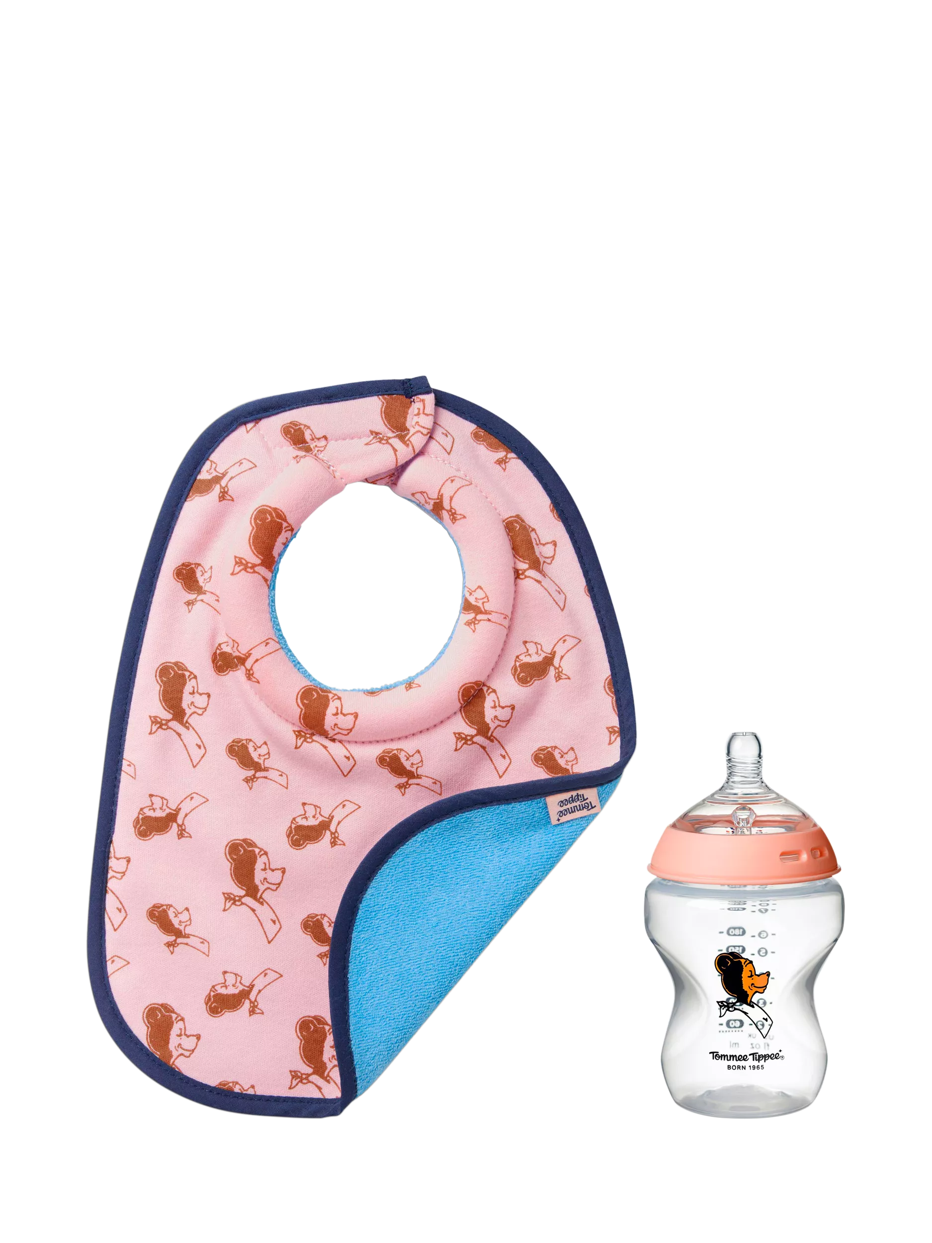 Tommee Tippee Heritage pink feeding gift set (British brand)