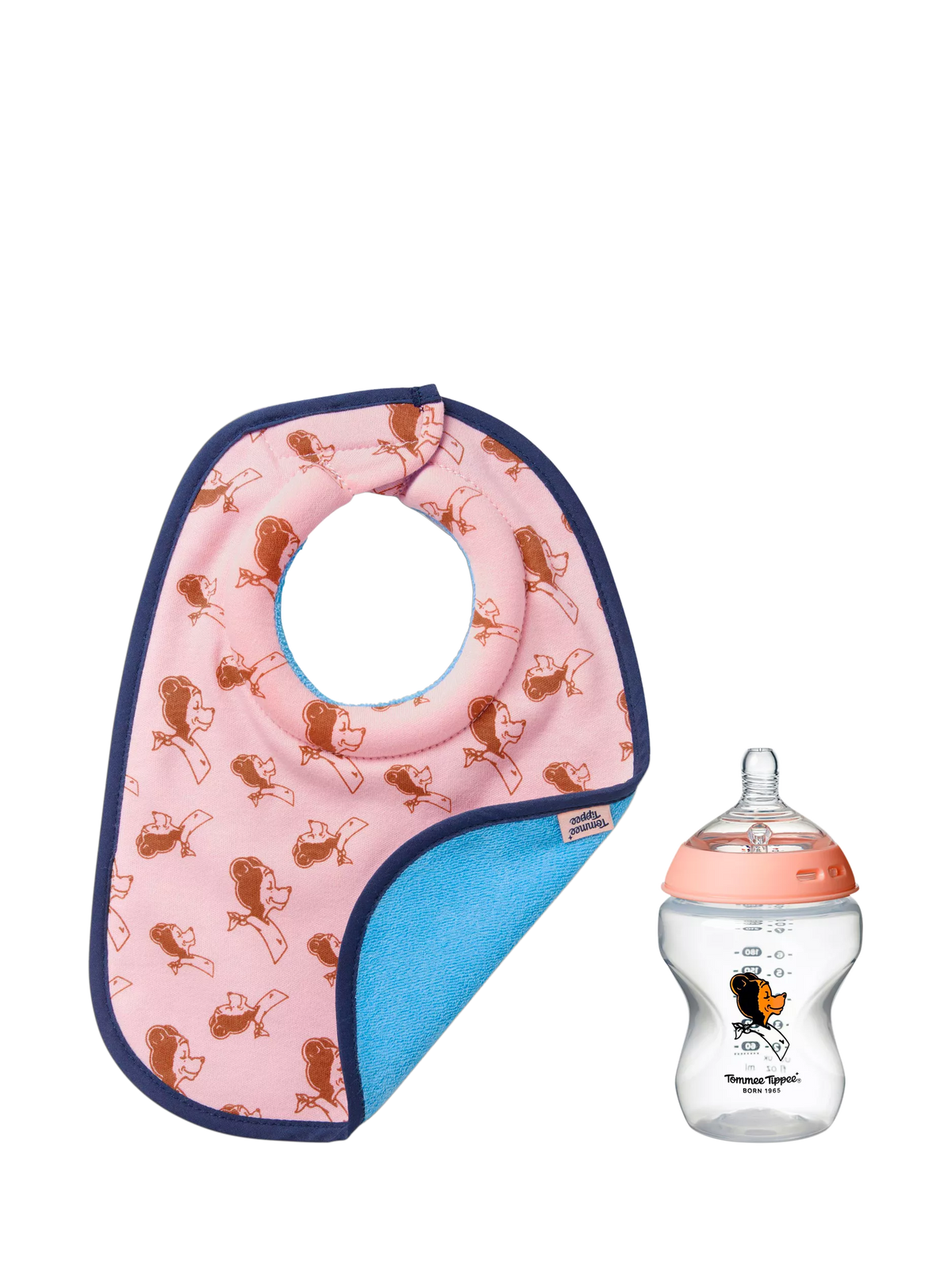 Tommee Tippee Heritage pink feeding gift set (British brand)