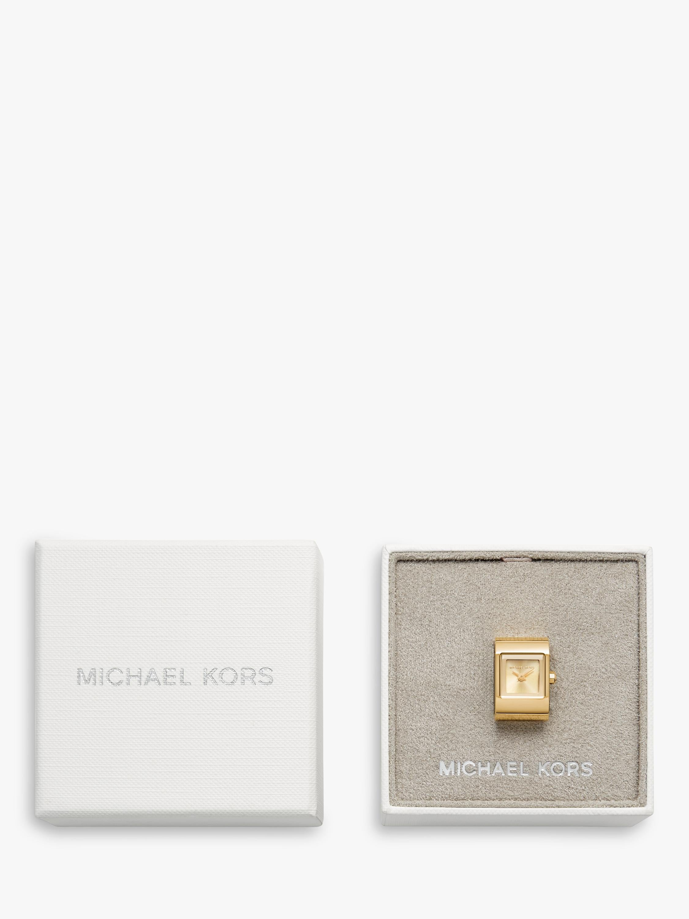 Michael Kors Darrington watch ring gold tone, UK version