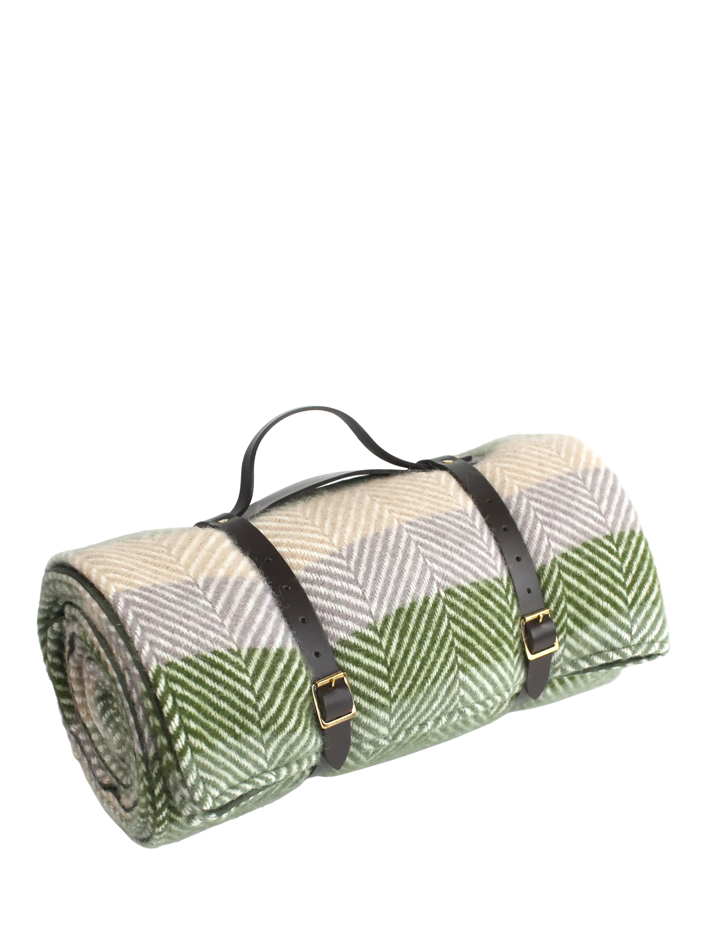 Tweedmill striped wool picnic rug 160x145cm (British brand)
