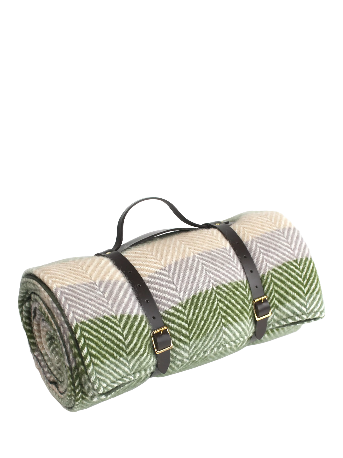 Tweedmill striped wool picnic rug 160x145cm (British brand)