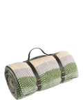Tweedmill striped wool picnic rug 160x145cm (British brand)