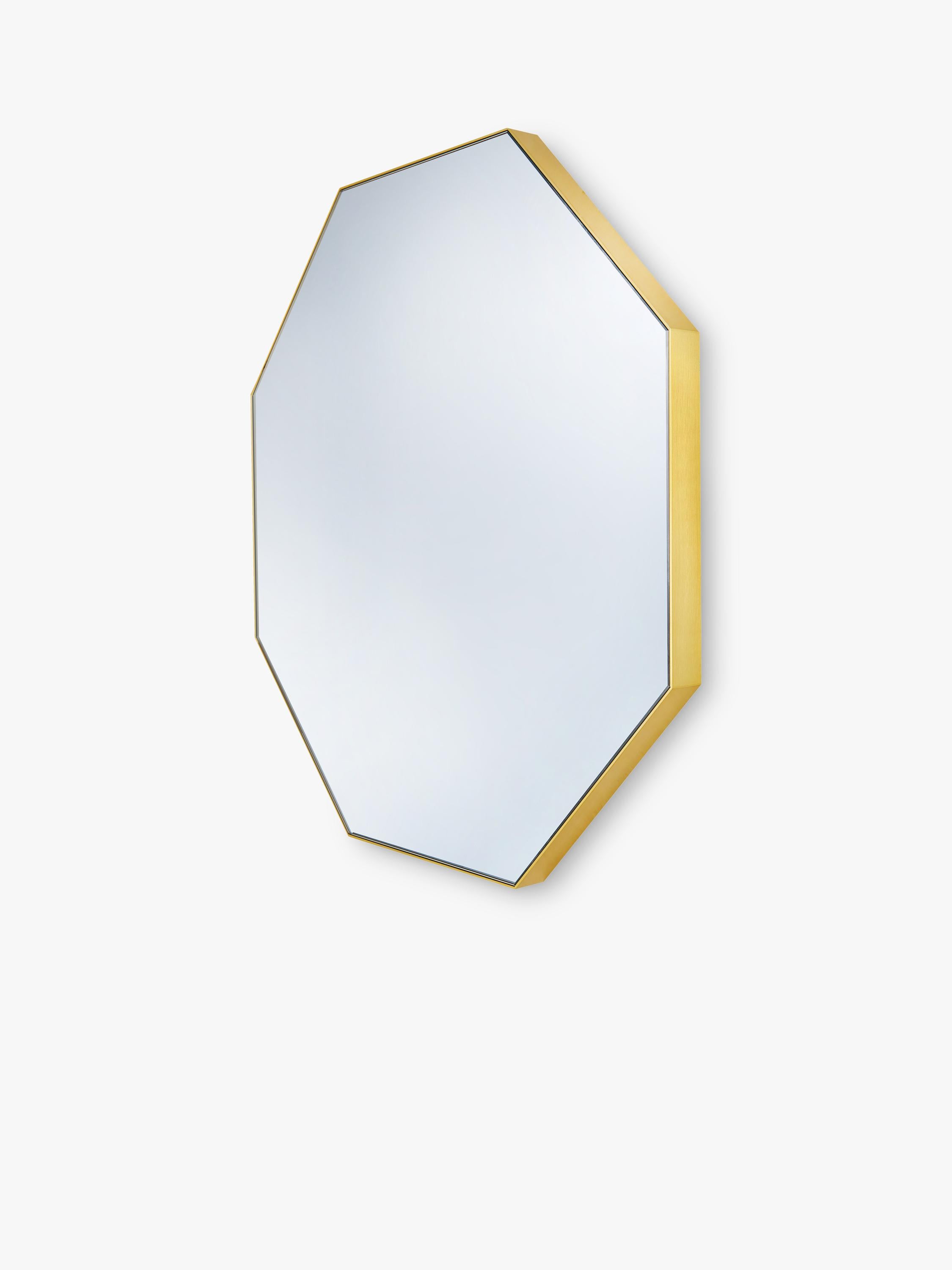 hib. octagon bathroom mirror Fusion brass effect 50x50cm - British product