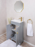 hib. octagon bathroom mirror Fusion brass effect 50x50cm - British product