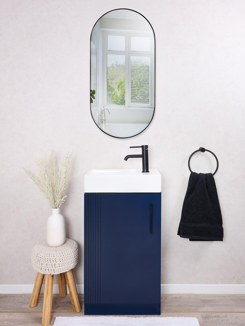 hib Fusion Pill bathroom mirror 40cm, imported from the UK