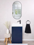 hib Fusion Pill bathroom mirror 40cm, imported from the UK