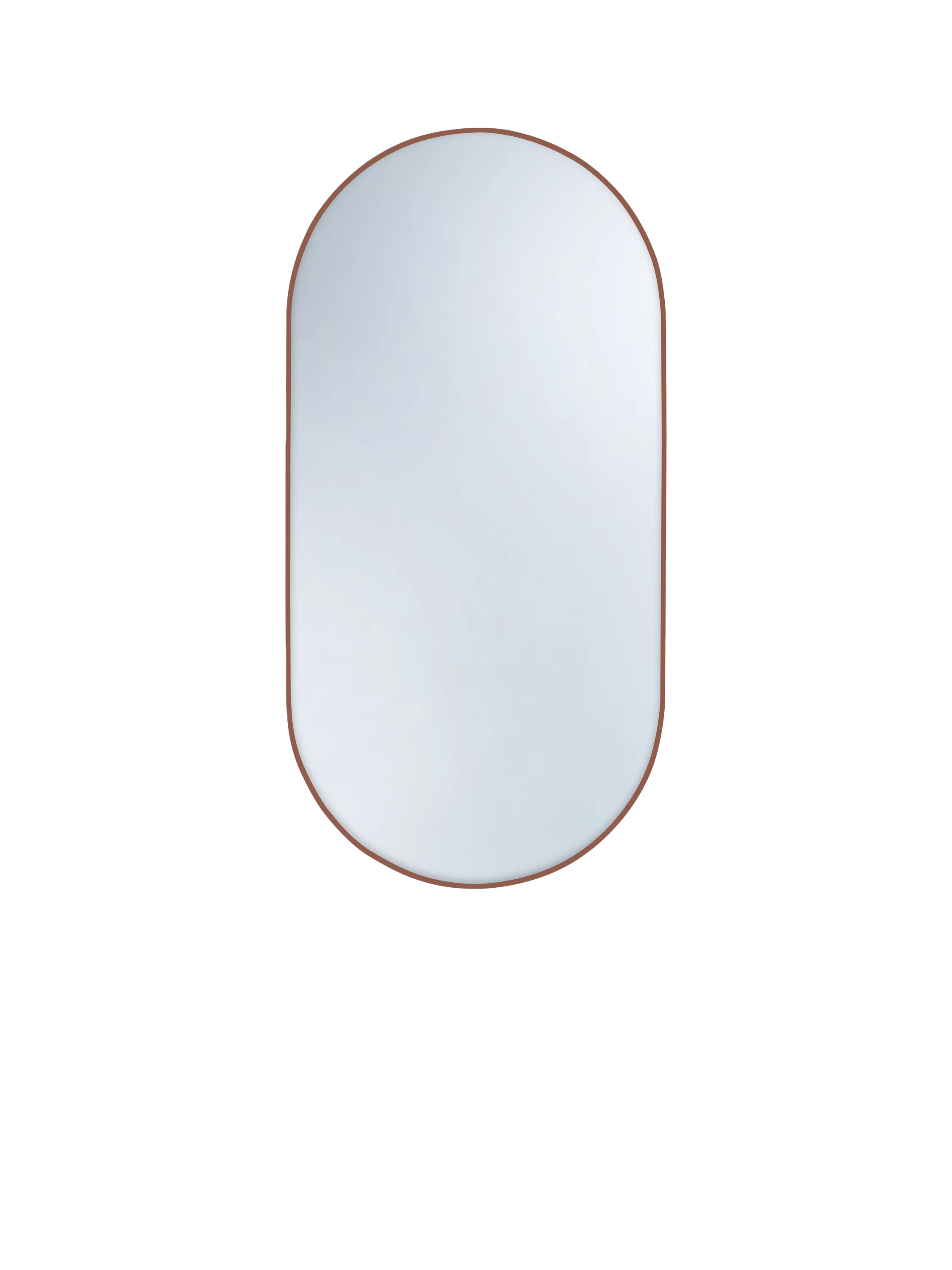 hib. Fusion Pill Bathroom Mirror, 90x50cm, Bronze