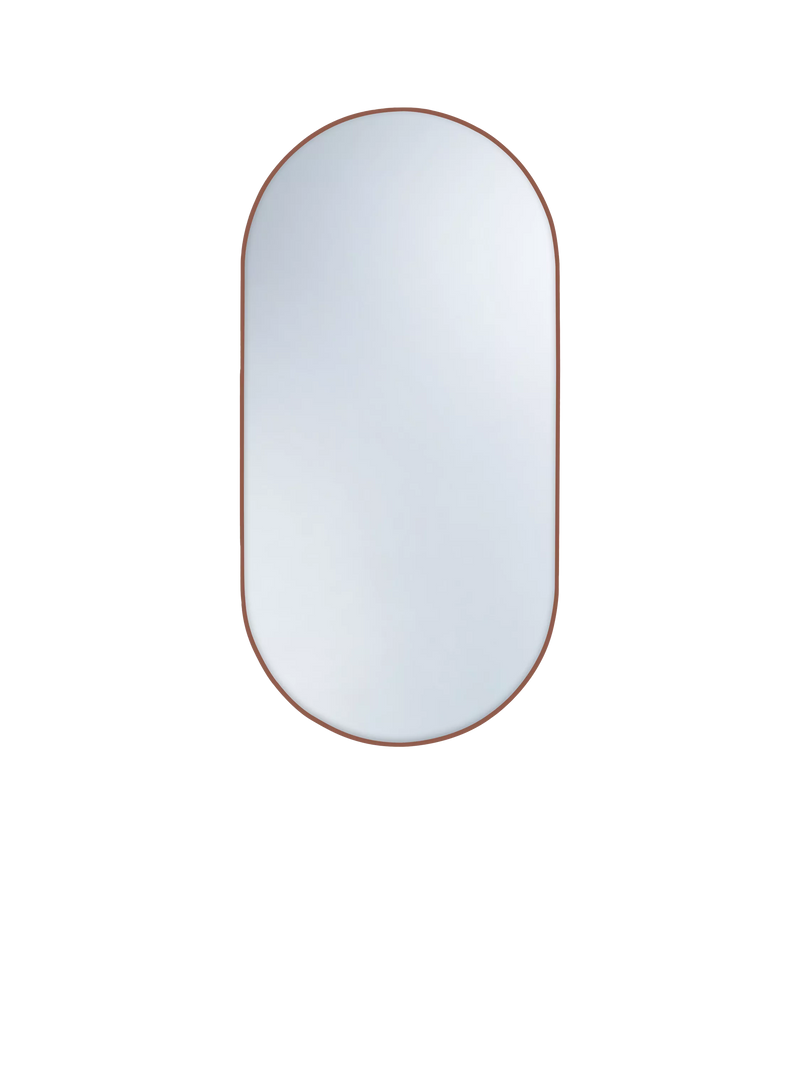 hib. Fusion Pill Bathroom Mirror, 90x50cm, Bronze