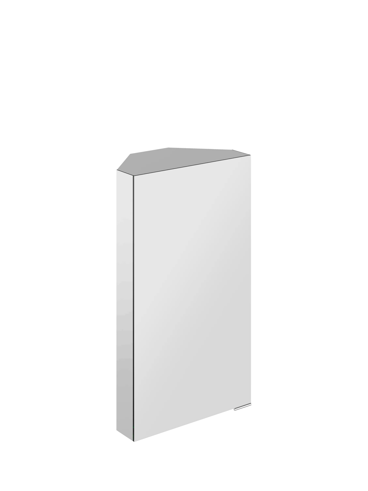 hib. mirrored corner cabinet soft-close hinges shelves - British product