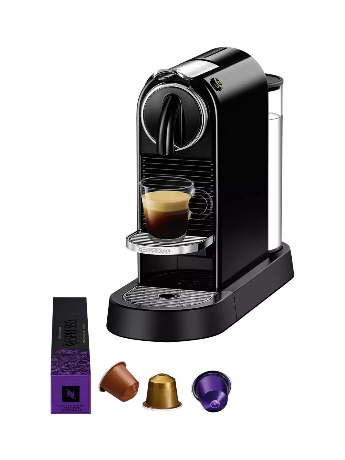 CitiZ Coffee Pod Machine by De'Longhi, Black