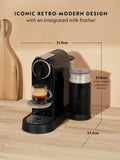 Nespresso CitiZ coffee pod machine with Aeroccino frother, imported from the UK