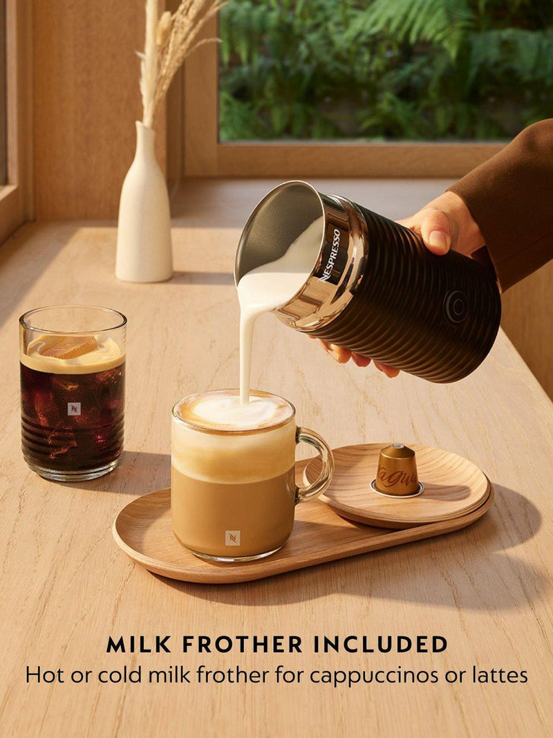 Nespresso CitiZ coffee pod machine with Aeroccino frother, imported from the UK