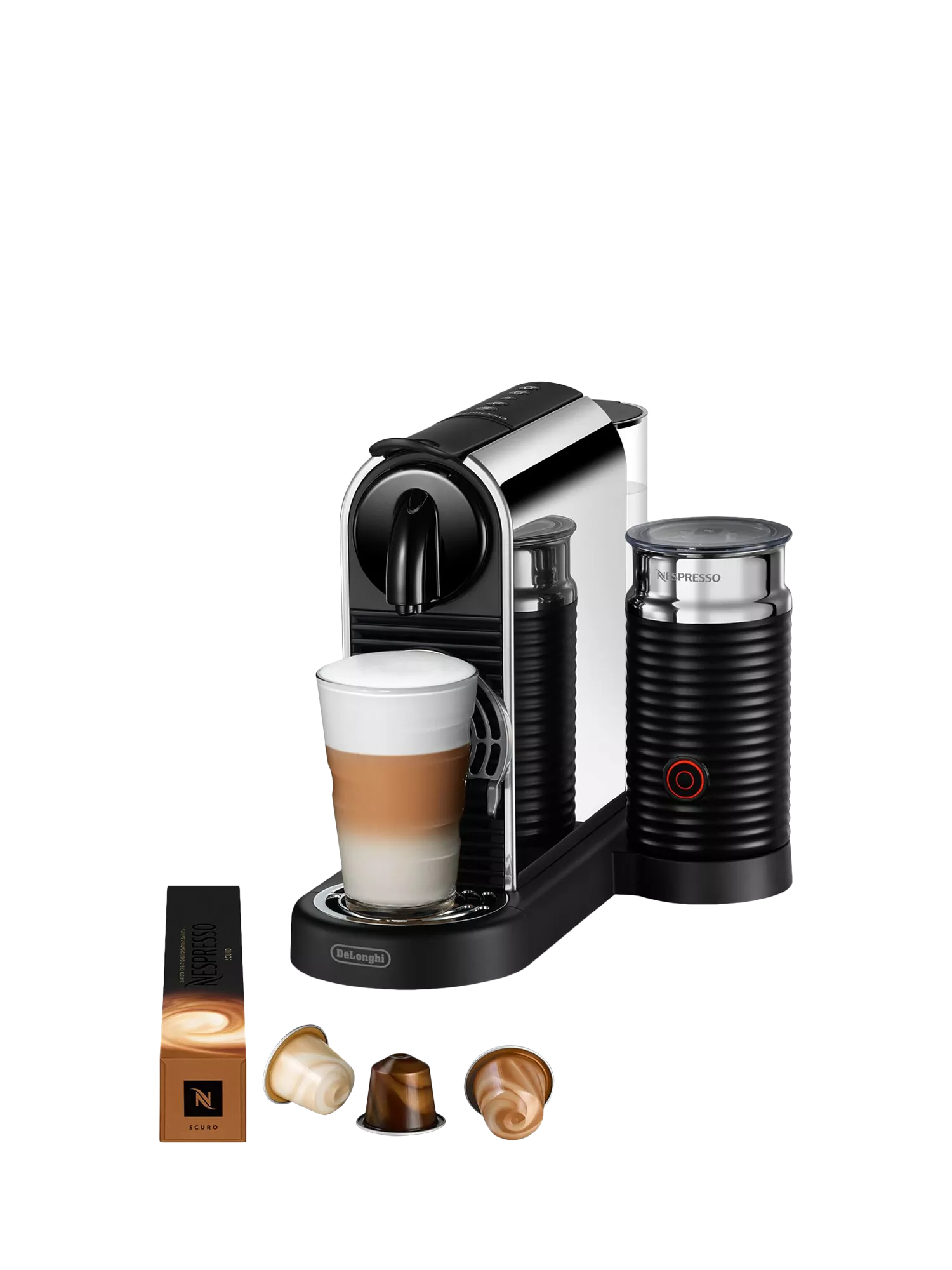 Nespresso CitiZ Platinum coffee machine with Aeroccino (British brand)