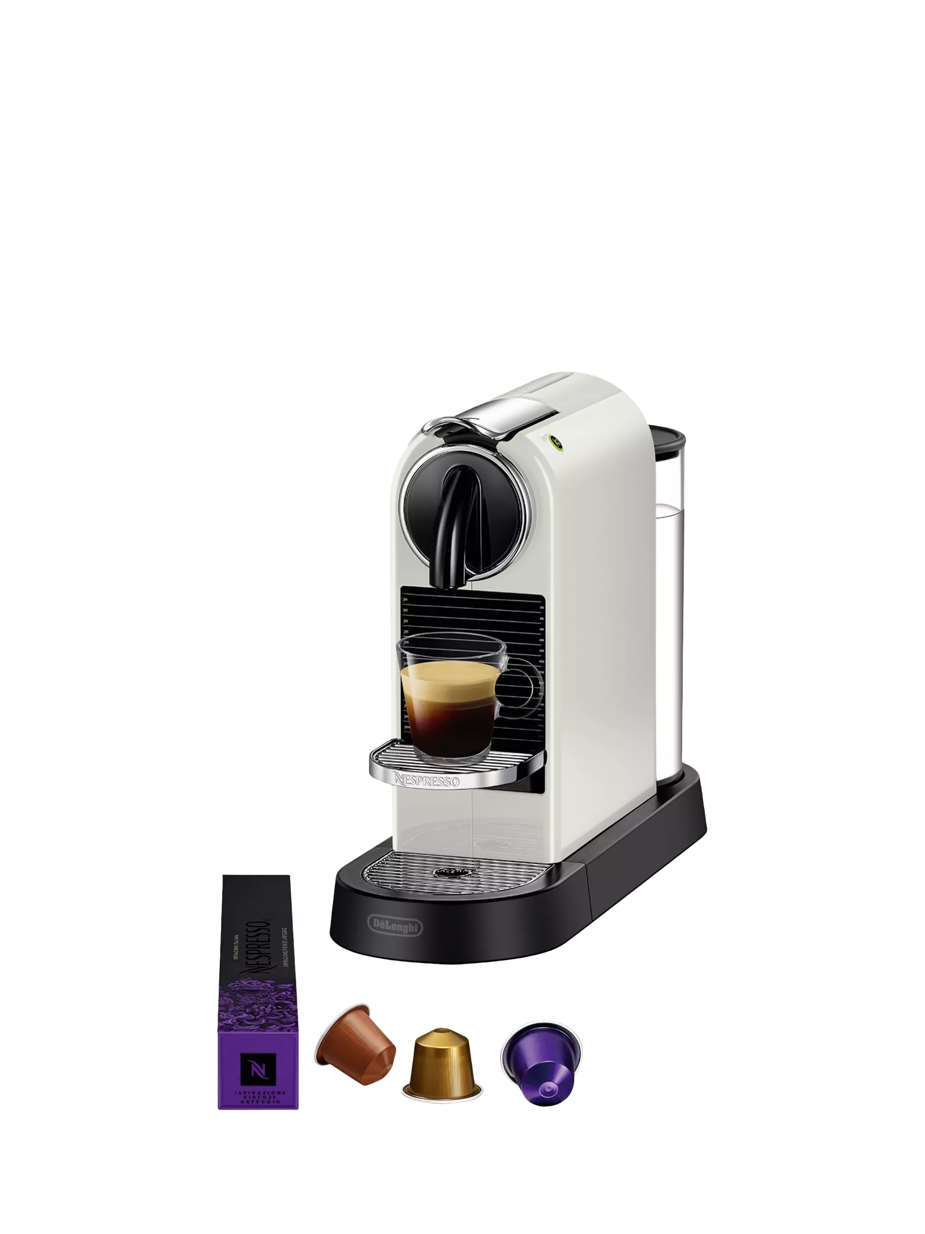 CitiZ Coffee Pod Machine by De'Longhi, White