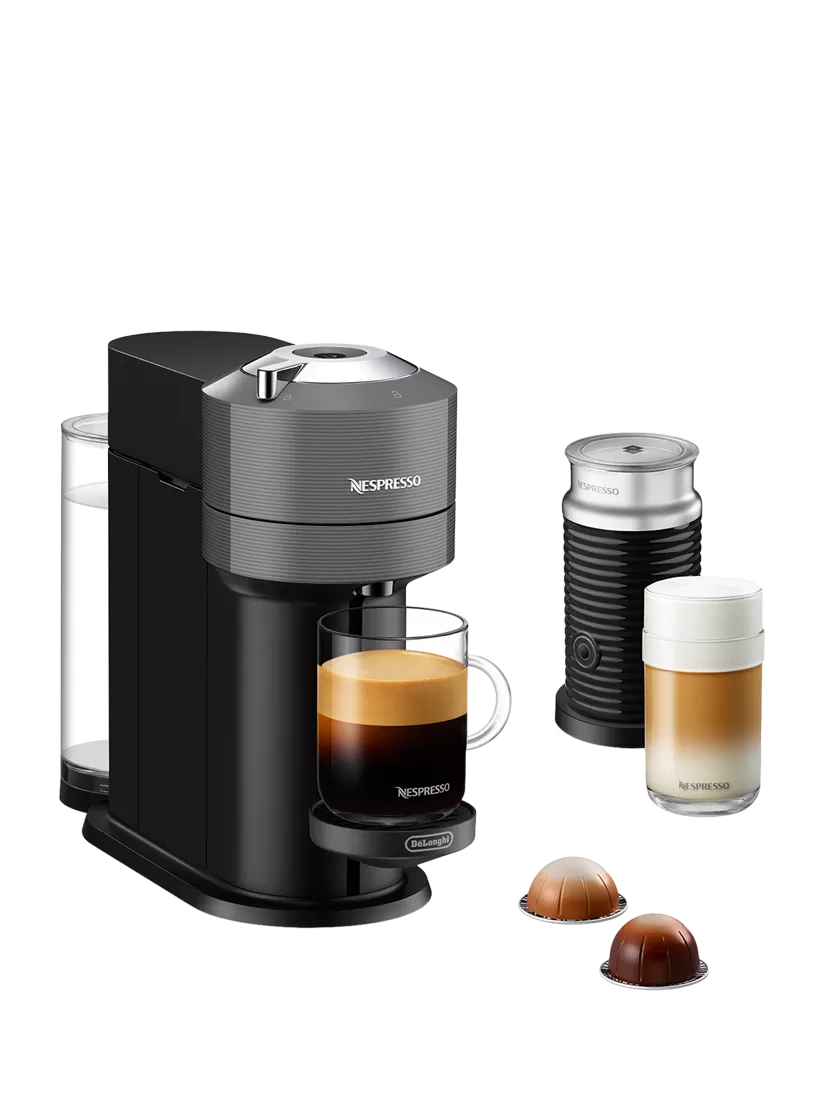 Nespresso Vertuo Next coffee machine with Aeroccino frother (British brand)