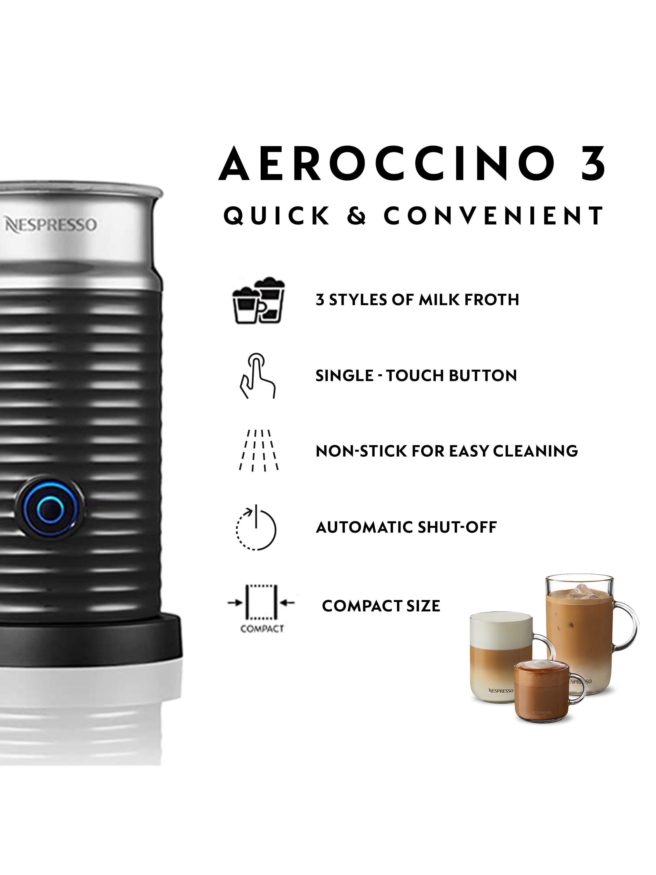 Nespresso Vertuo Next coffee machine with Aeroccino frother (British brand)